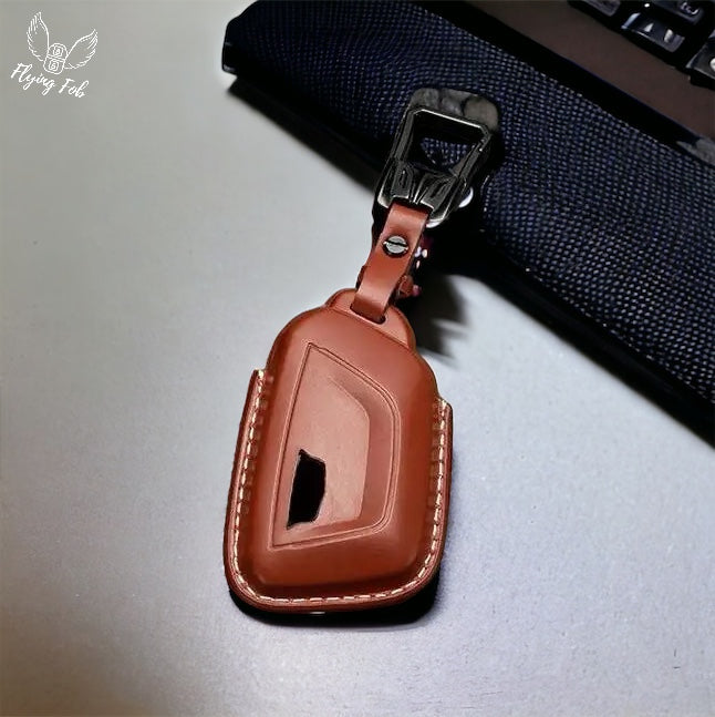 Premium Genuine Leather Car Key Fob Case Cover Shell for CADILLAC CT4 CT5 Escalade LYRIQ