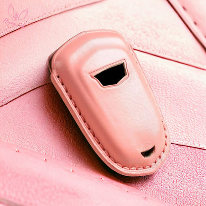 Premium Handmade Genuine Leather Car Key Fob Case Cover Shell for CADILLAC ATS CTS CT6 Escalade SRX XTS XT4 XT5 XT6
