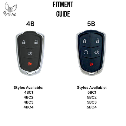 Premium Handmade Genuine Leather Car Key Fob Case Cover Shell for CADILLAC ATS CTS CT6 Escalade SRX XTS XT4 XT5 XT6