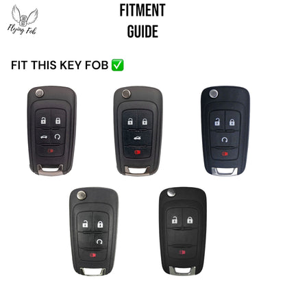Car Key Fob Case Cover Shell for BUICK Cascada Encore LaCrosse Regal Verano for CHEVROLET Camaro Cruze Equinox Impala Malibu Sonic Spark EV Trax Volt for GMC Terrain