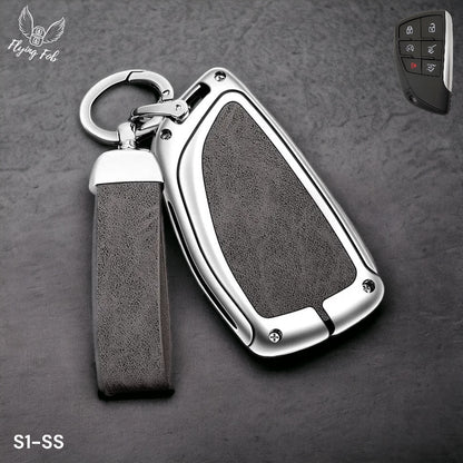 Luxury Car Key Fob Case Cover Shell for CHEVROLET Silverado Suburban Tahoe for GMC Yukon for BUICK Envision
