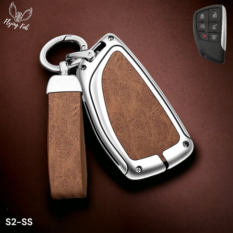 Luxury Car Key Fob Case Cover Shell for CHEVROLET Silverado Suburban Tahoe for GMC Yukon for BUICK Envision