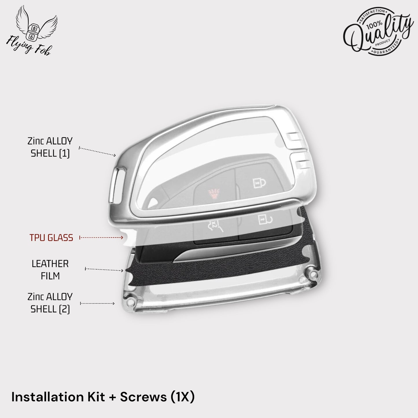 Luxury Car Key Fob Case Cover Shell for CHEVROLET Silverado Suburban Tahoe for GMC Yukon for BUICK Envision