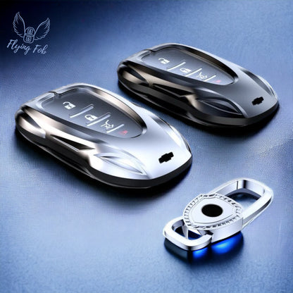 Premium Car Key Fob Case Cover Shell for CHEVROLET CHEVY Aveo Blazer Camaro Captiva Cruze Equinox Lova Malibu Sonic Hatchback Spark EV Trailblazer Traverse Trax Volt
