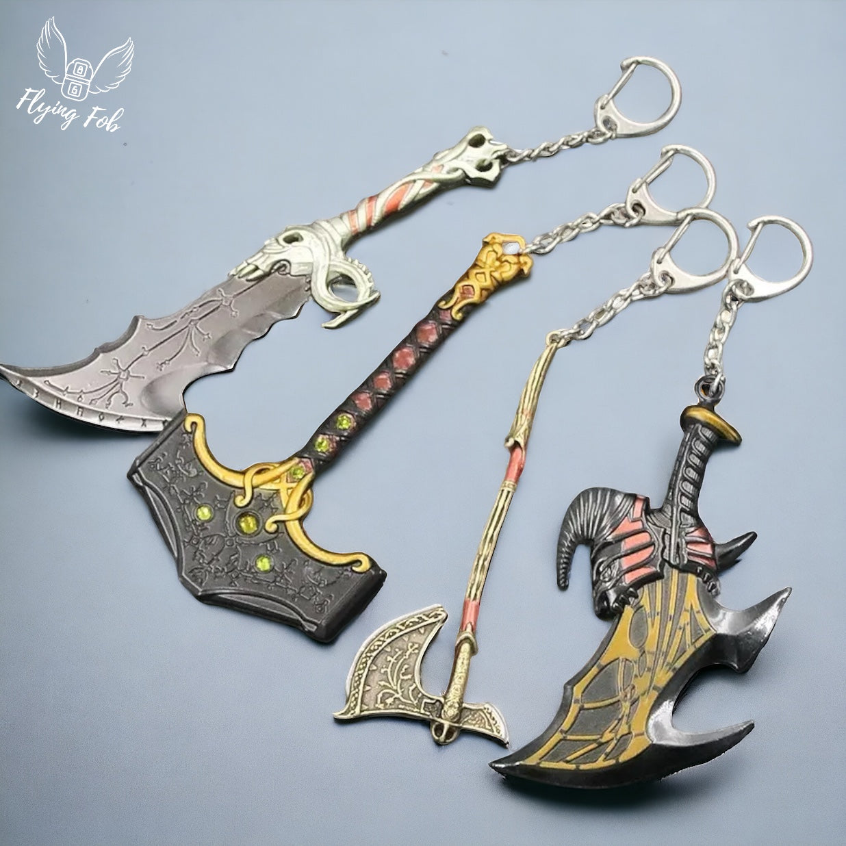 God of War Video Game Keychain Collection