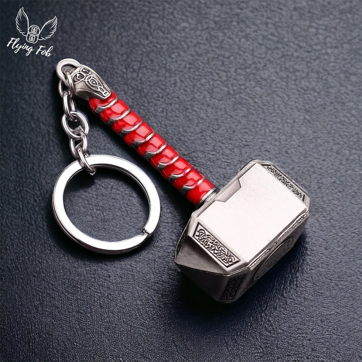 Thor Hammer Metal Keychain