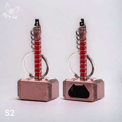 Thor Hammer Metal Keychain